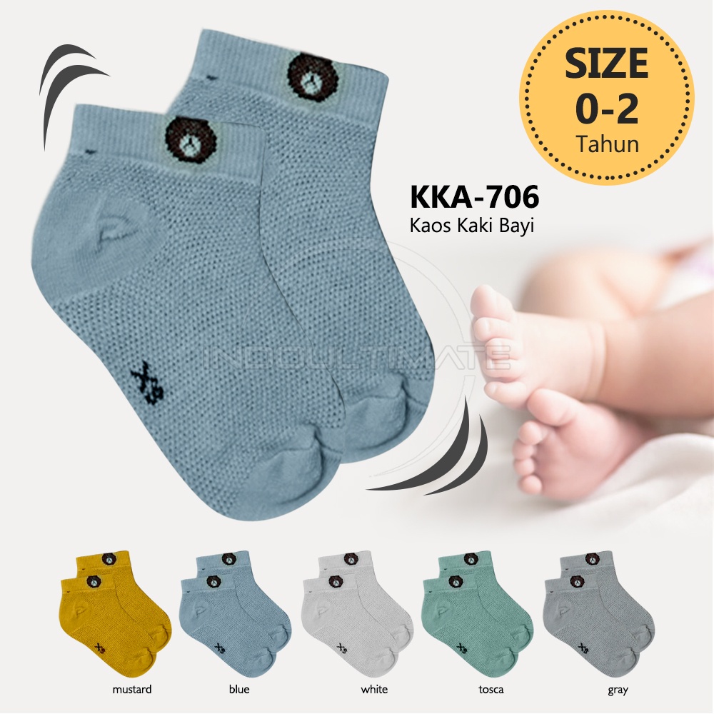 Kaos Kaki Anak Balita 0-2 Tahun Laki-Laki Perempuan Kaos Kaki Bayi Baby Socks Alas Kaki Anak Pelindung Kaki Sarung Kaos Kaki Anak Balita Laki-Laki Perempuan KKA-706