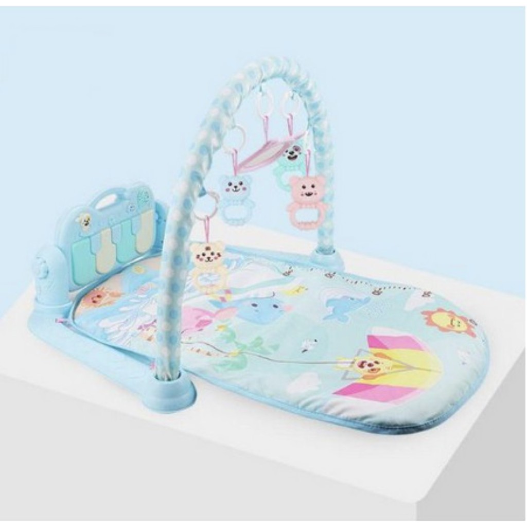 Play Gym Bayi Bisa Bunyi Musical Baby PlayGym Mainan Walker Anak Bayi Play Gym Mat Rattle &amp; Piano Playmat Matras chn