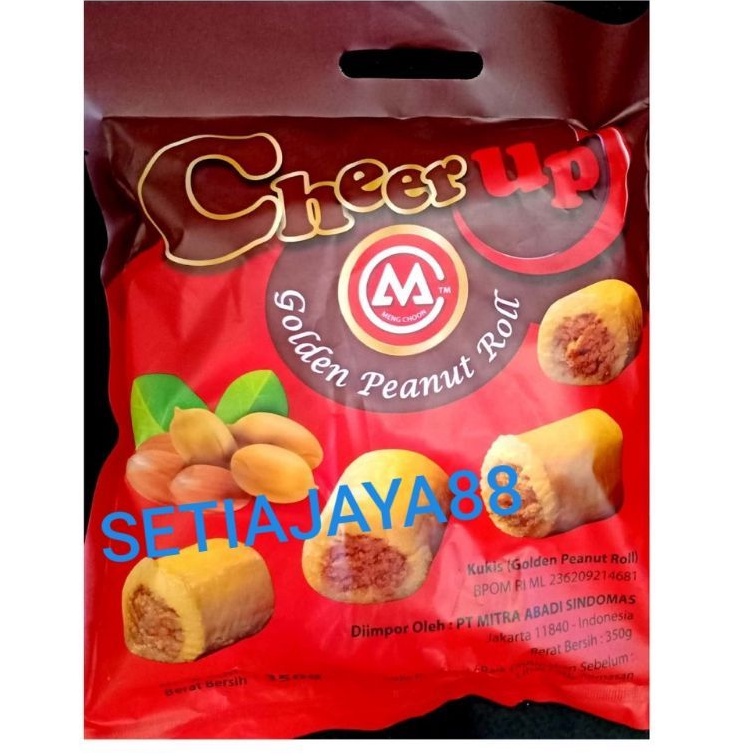 

CHEER UP GOLDEN PEANUT ROLL COOKIES/MENG CHOON BISKUIT KUKIS KACANG