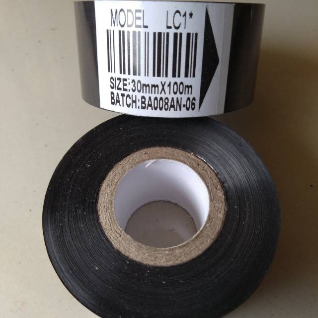 

Hot Stamping Ribbon tape / Tinta coding printer LC1* (Bintang) 30mmx100m