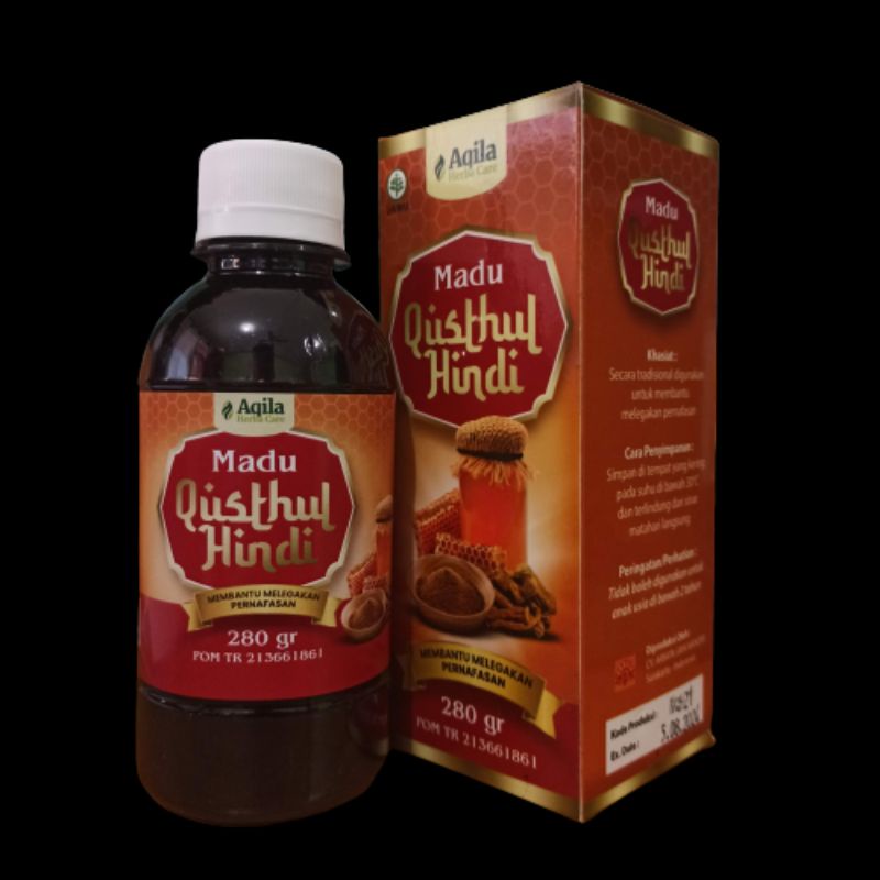 Madu qusthul Hindi Aqila Herbal Care Sudah BPOM Isi 280 gr