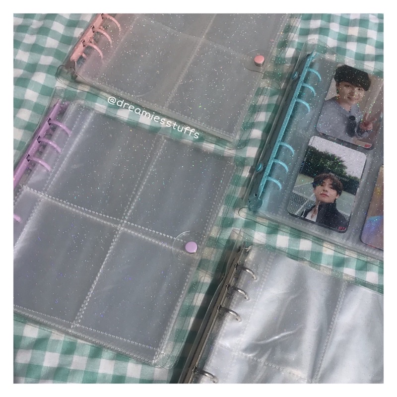 

(Dream) 4 slot glitter colorfull binder photocard (binder photocard isi 200 poca)