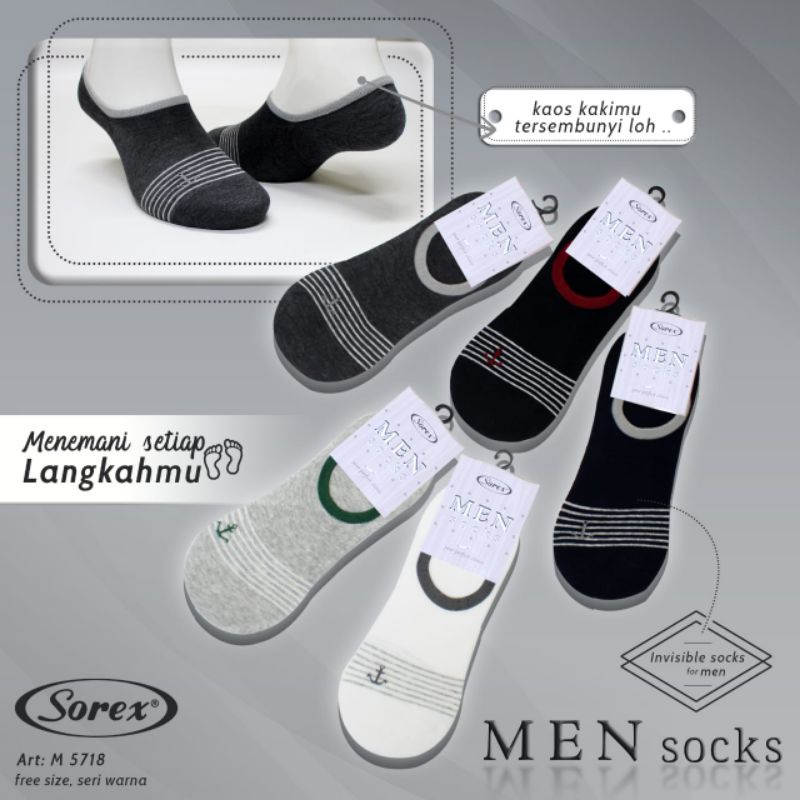 Sorex man socks art M 5716/ M 5717/ M 5718/ M5719 kaos kaki pria