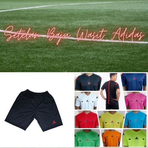 SETELAN Baju Wasit ADIDAS / Stelan Baju Wasit / Stelan Baju Perlengkapan Wasit / Setelan Baju Refere