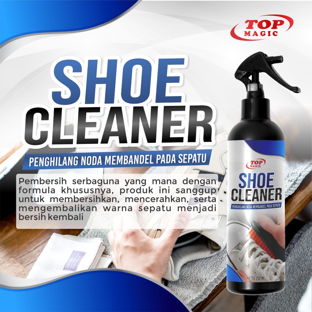 Pembersih Sepatu Putih Alat Cairan Pembersih Sepatu All Warna Shoe Care kit Top Shoe Cleaner 250ml