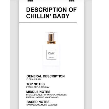 [KODE 0480] Share Decant Parfum Onix Senoparty / FWB / Mexicola / Abraham / Chillin Baby Perfume Uni