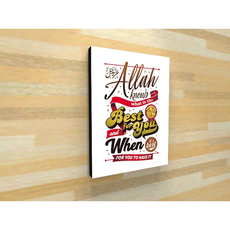 Picbox Hiasan Dinding Minimalis Vintage kata Motivasi islami pajangan poster kayu tembok dekorasi ru