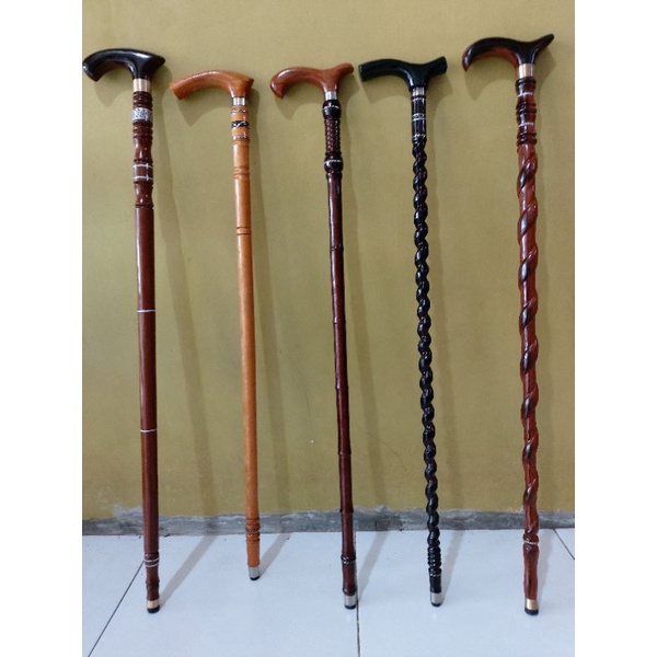tongkat jalan bahan dari kayu ulin