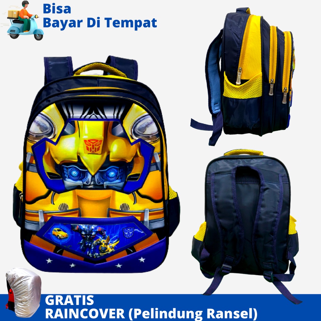 Tas Ransel Anak Karakter Superhero DSTR-1615 Ukuran SD Tas Anak Cowok Tas Anak SD