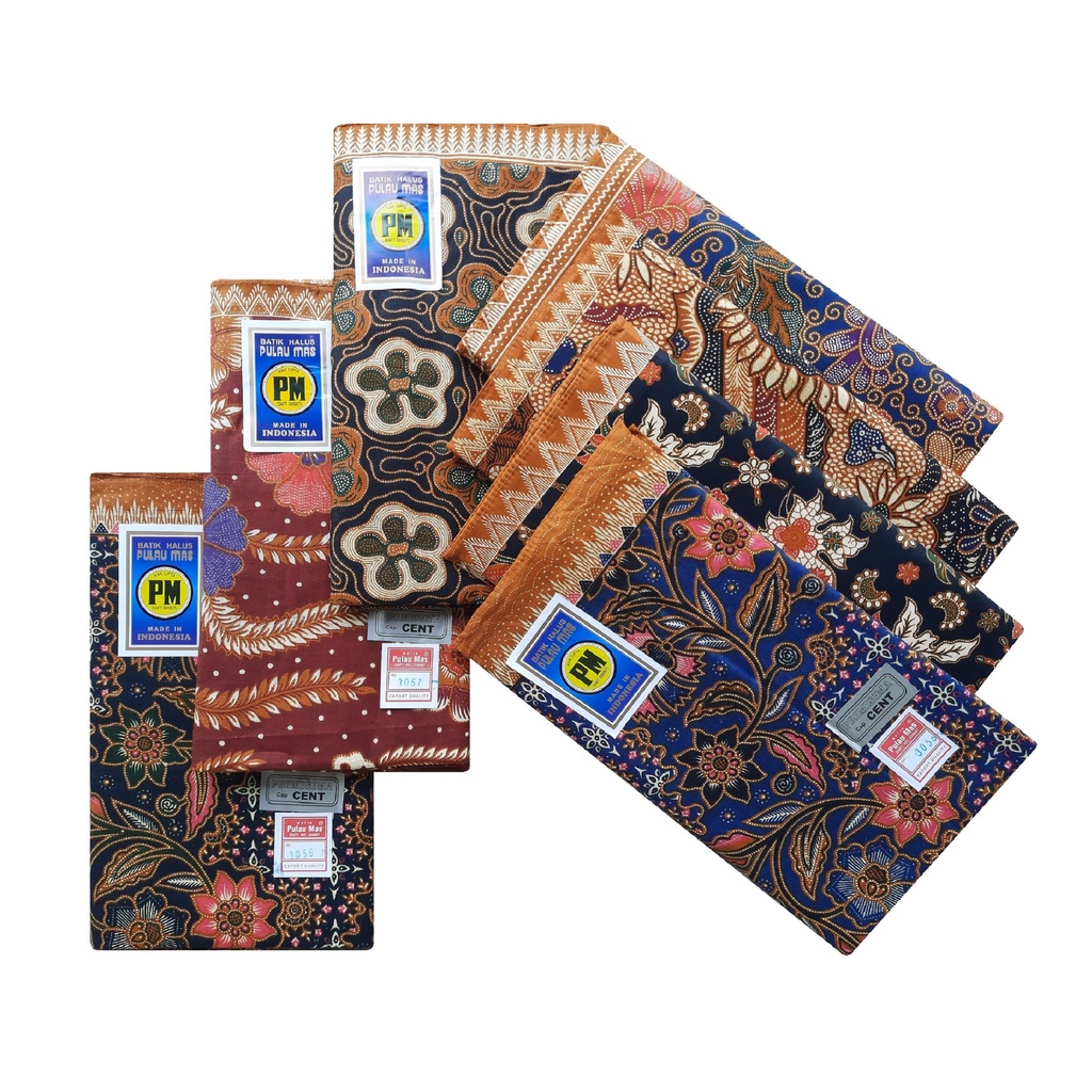 Jual Kain Panjang Batik Kain Pm Pulau Mas Cap Cent Original Jarik Batik Samping Kebat Tapih