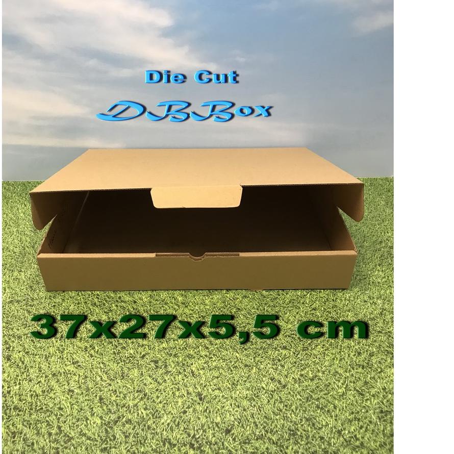 

Big Sale 10 Pcs Kardus uk. 37 x 27x 5,5 cm.Die Cut untuk kotak Donut isi 12 pcs - dll, model box pizza ン