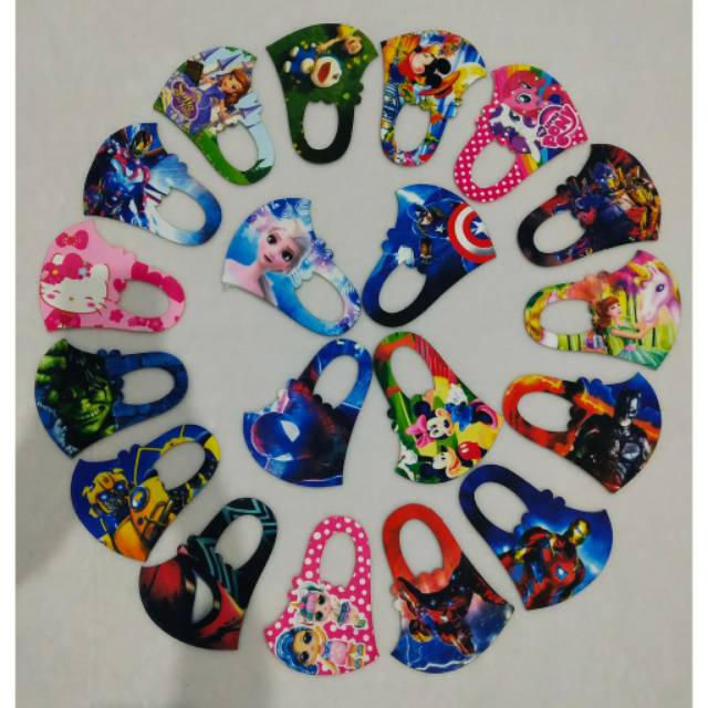 Masker Scuba Premium Motif Anak