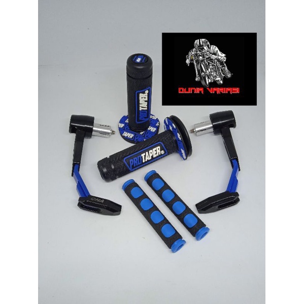 (acc paket variasi stang) Handgrip protapr+jalustang/proguard+karet hendel universal