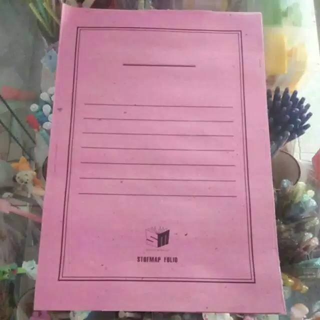 

Stopmap folio warna biru