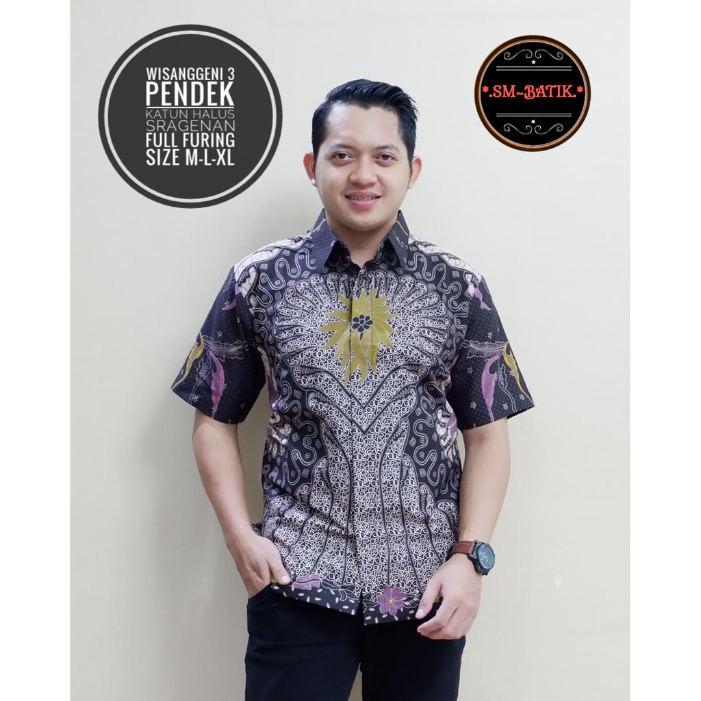 WISANGGENI 3 SM BAJU KEMEJA BATIK SOLO PRIA LENGAN PENDEK PANJANG LAPIS FURING ATASAN BATIK PREMIUM MODERN KATUN HALUS PARANG KAWIBAWAN PERMANA MERAH BANGAU LEMON PANJI LESMONO NAVY GUNARDO BIMO IJO GUNAWAN GURDO IJO NAGA ABU BINTARA BRAMANTYA WISAKA KLA