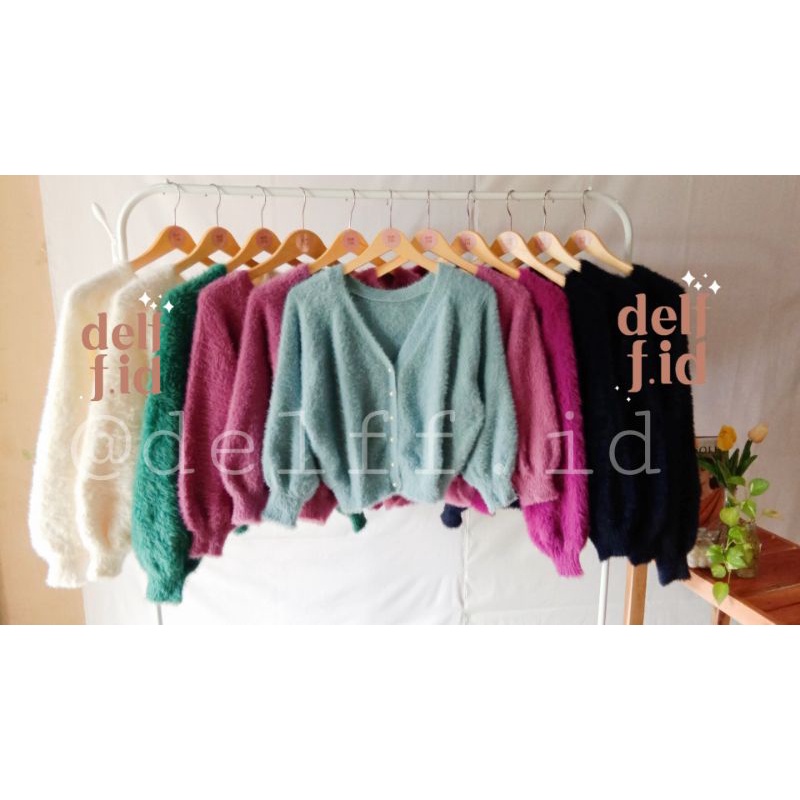 Cardigan Fuzzy Premium Rope Picnic