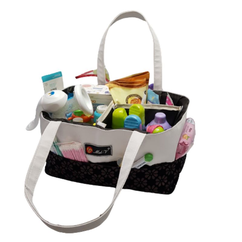 Caddy Bag Baby Mel-v  Multipurpose caddy bag baby / Tas Perlengkapan Organizer Baby / Tas multi fungsi    (ARTCK02)