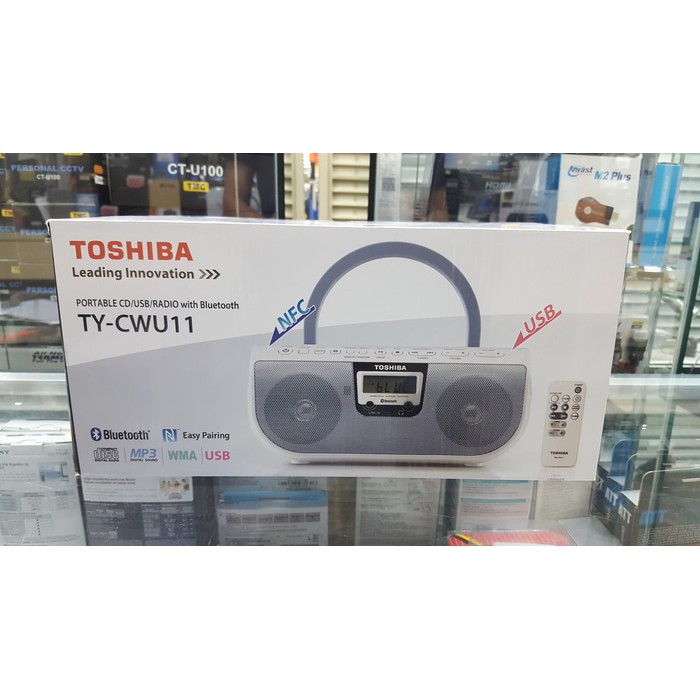 BOOMBOX - COMPO - PORTABLE CD RADIO BLUETOOTH NFC - TOSHIBA TY-CWU11