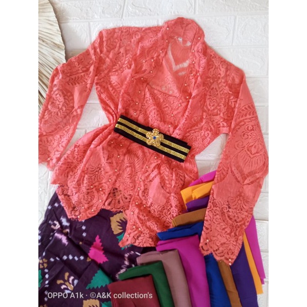 SALEE!!!SET kebaya brokat semifrance