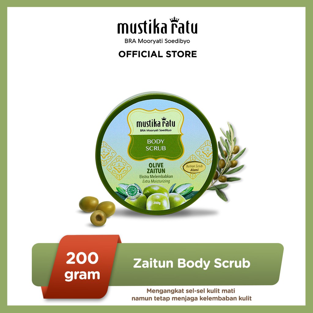 Jual Mustika Ratu Zaitun Body Scrub 200gr BEST SELLER Shopee Indonesia
