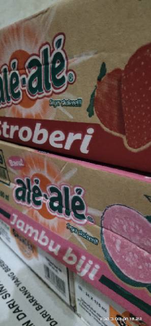 ALE ALE RASA JERUK, STRAWBERRY DAN JAMBU. SEDUS 24 CUP X 190 ML,SAMEDAY/INSTANT