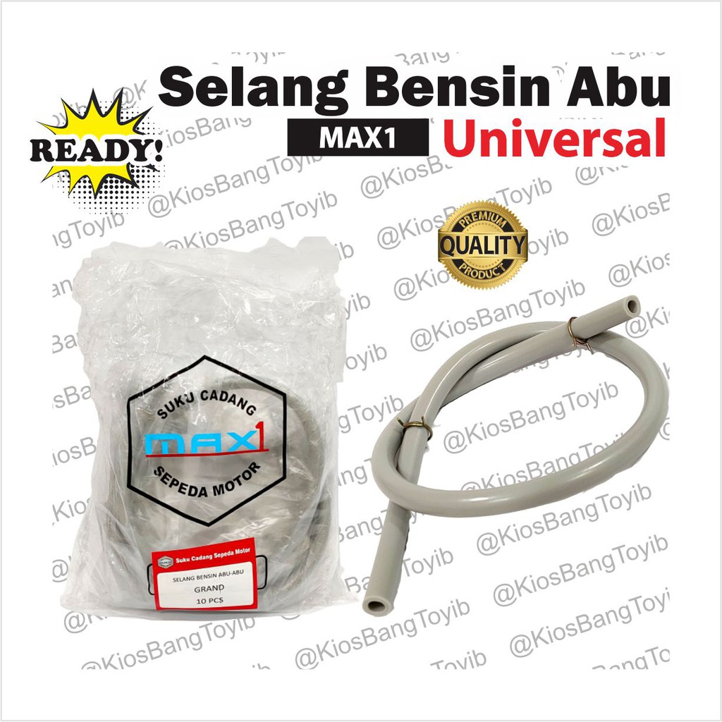 Selang Bensin Motor Warna Hitam Abu-Abu Tebal Honda Yamaha Suzuki Universal &quot;𝐌𝐀𝐗-𝟏&quot;