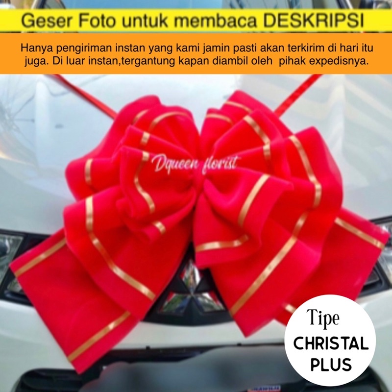 Pita Mobil Lis pita satin aksesoris mobil pengantin hadiah kendaraan