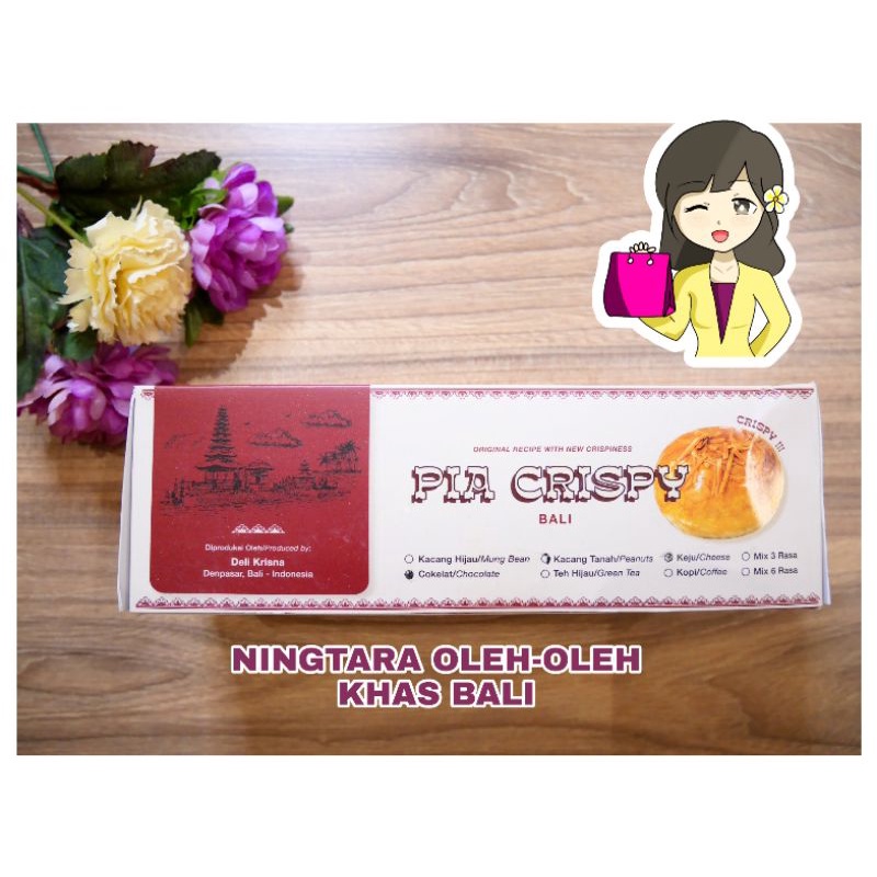 

PIA CRISPY BALI DELI KRISNA 6PCS (Rasa COKELAT, rasa KACANG TANAH, rasa KEJU)