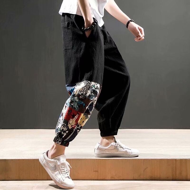 CELANA LINEN HAREM JOGGER IMPORT PRIA JEPANG ORIGINAL YUTAKA