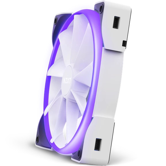 NZXT Aer RGB 2 White Edition Single Pack 140mm / Fan Casing 14cm