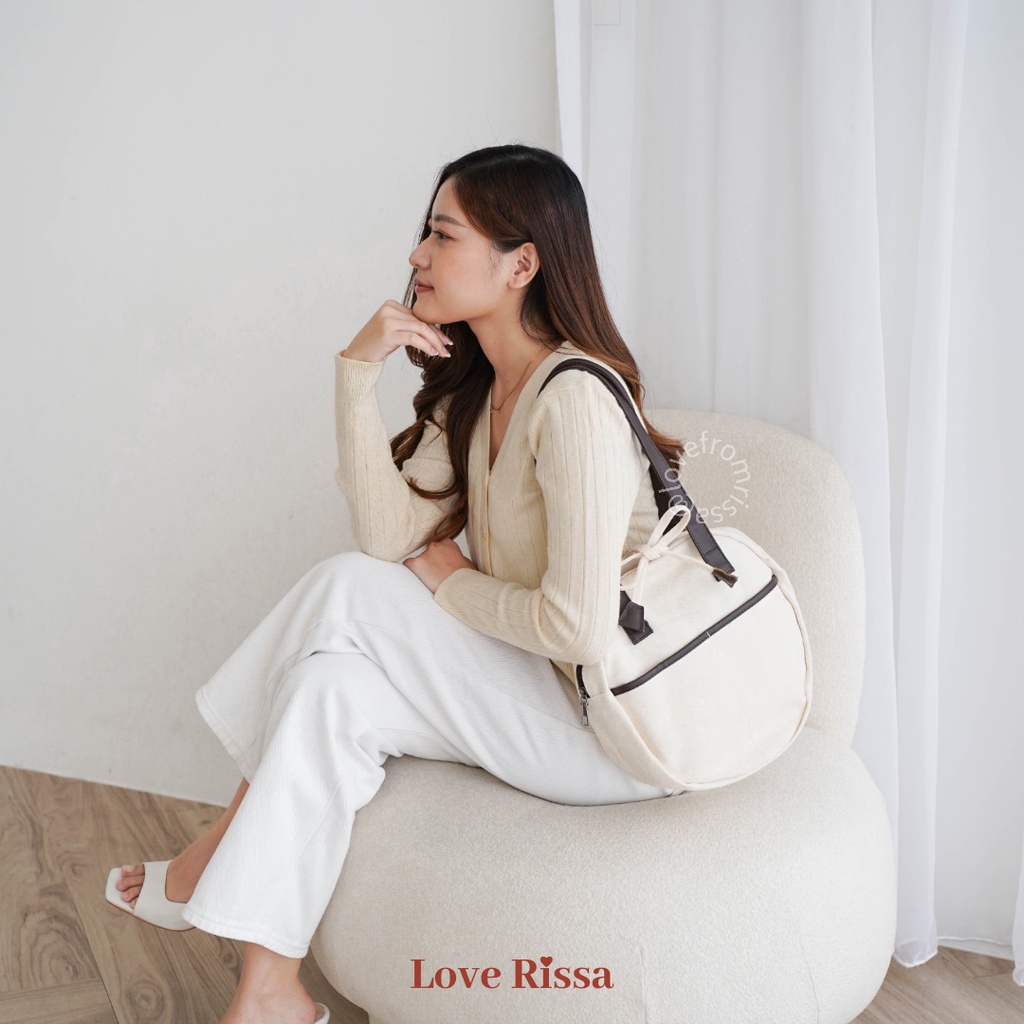 Tas Yoomi Tas Premium Bulat Lucu Korean Style Woman Shoulder Bag Tas Bahu Wanita Kantor Hand Carry Bag