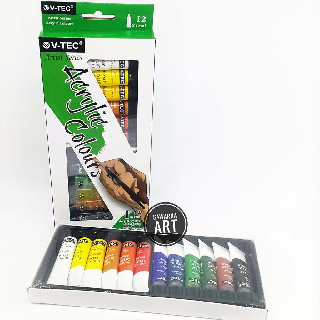 

V-Tec Acrylic 12 Colours Set