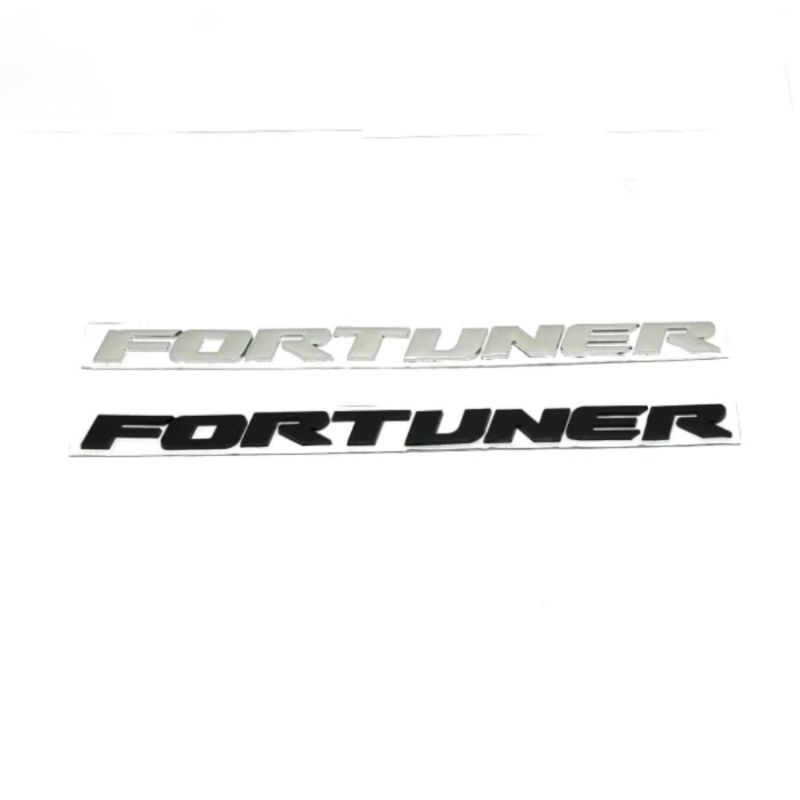 Stiker Emblem FORTUNER Kap Mesin Bahan ABS