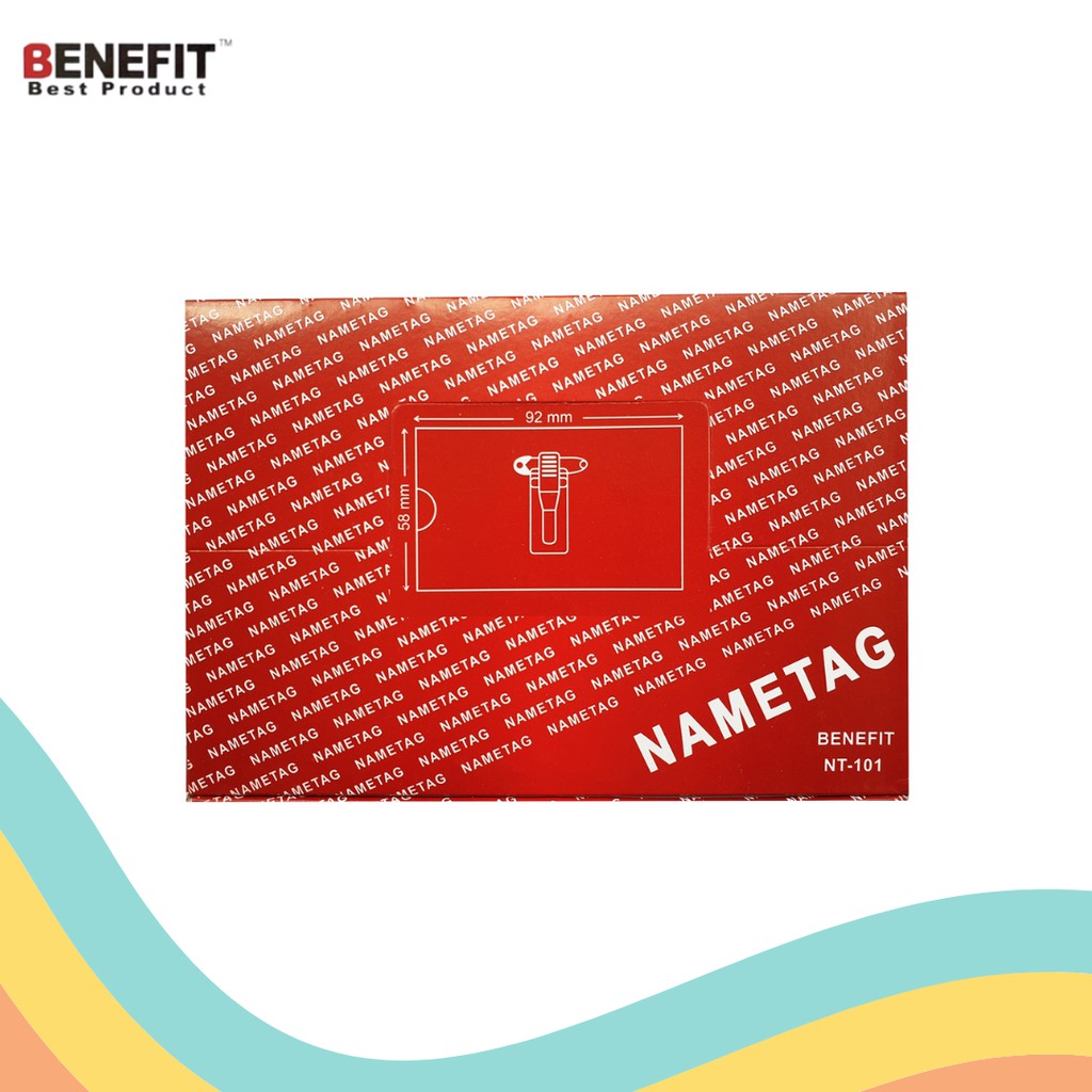 

NAME TAG BENEFIT NT-101 (10 PCS)