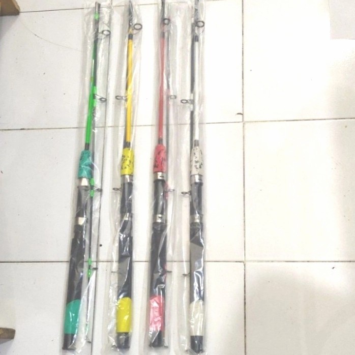 Joran Pancing Daido Manta 150 165 180 Cm Fiber Solid Kuat 20Lb Cv