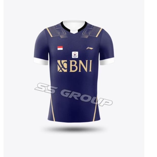 {STI.25Au22g} Baju Badminton Jersey Batminton Atasan Bulu Tangkis Kaos Bulutangkis LINING BNI SUDIRM