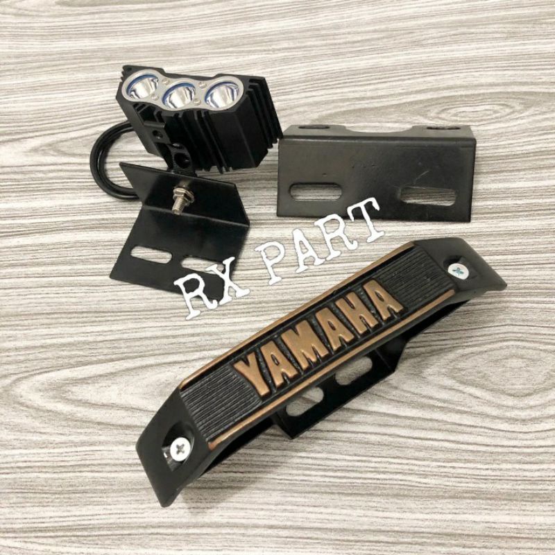 Lampu sorot/tembak OWL LED 3mata plus breket lampu plus kumis rx king rx k rxking