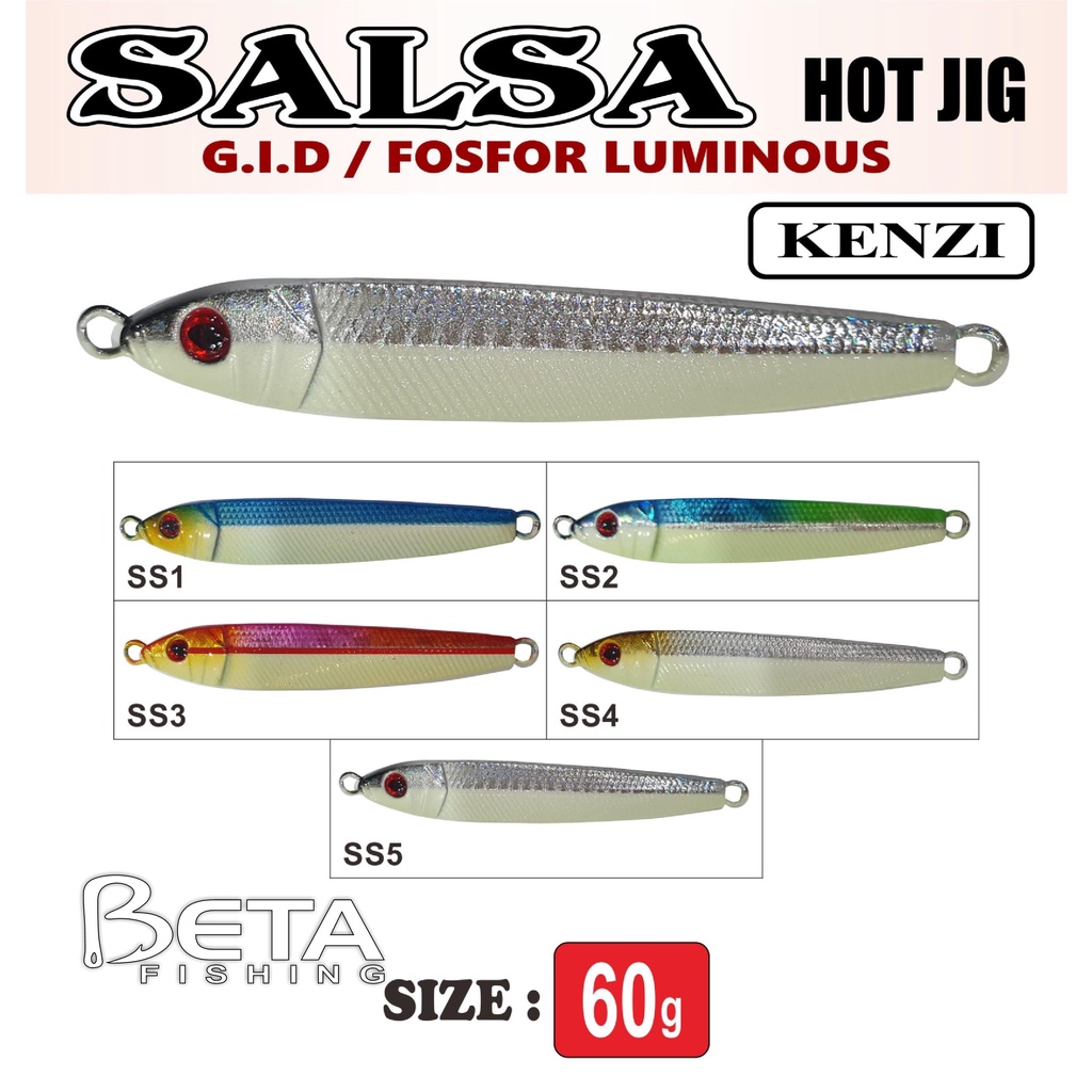 METAL JIG KENZI SALSA HOT JIG 60 G
