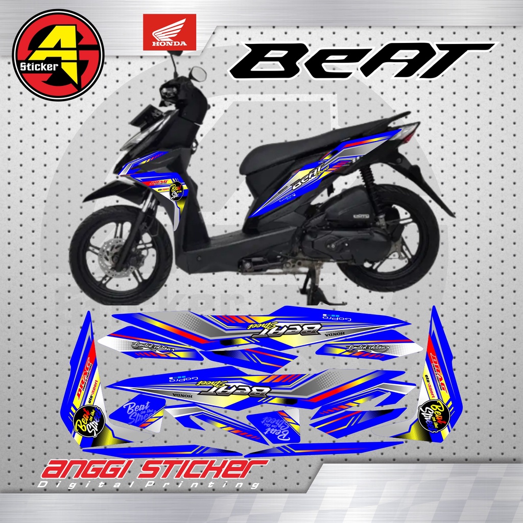 STRIPING STIKER MOTOR HONDA BEAT F1 / STRIPING VARIASI MOTOR HONDA BEAT F1