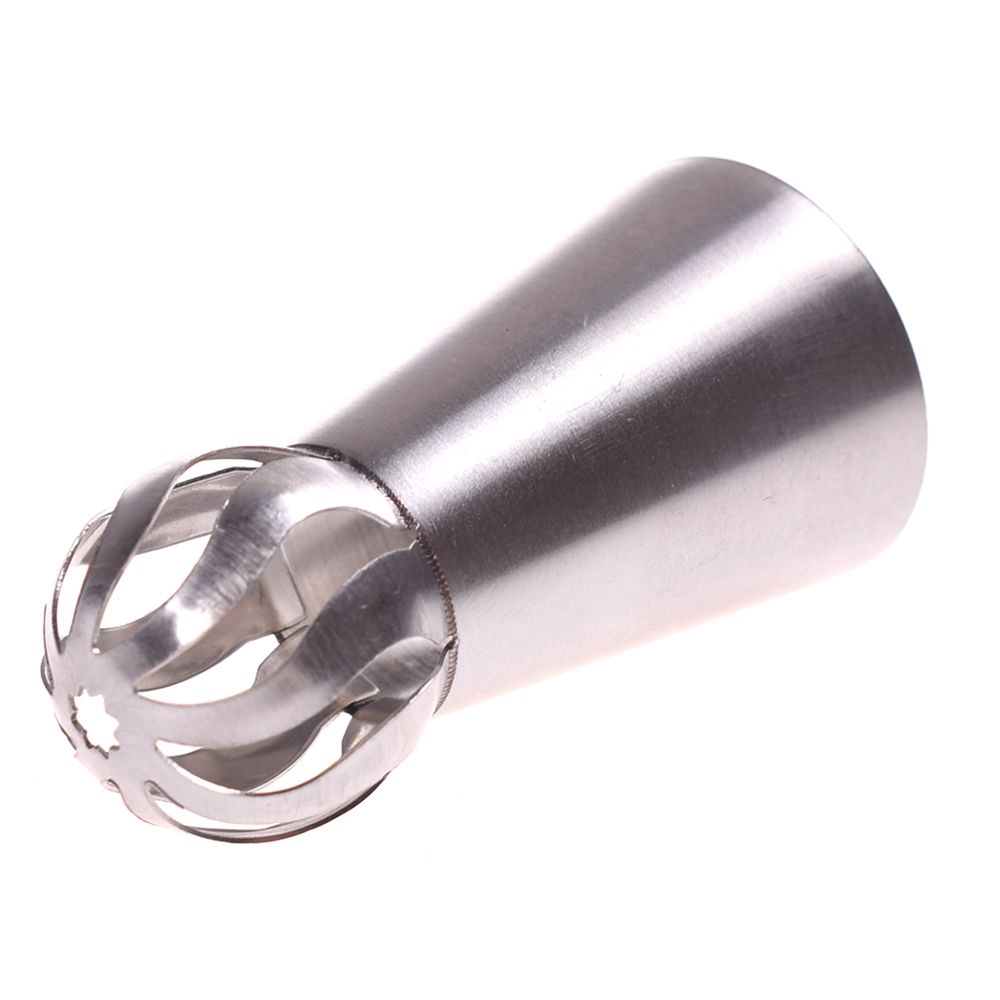 3Pcs/Set Stainless Steel Cupcake Cream Icing Sphere Shape Piping Nozzles / Flower Torch Pastry Nozzles