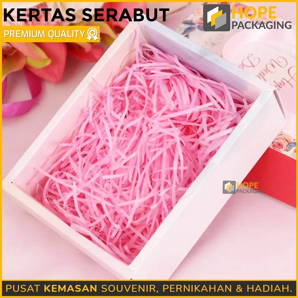 Kertas Serut Isian Hampers Kertas Cacah (25gr) / Alas Kotak Kado Packing Shredder Paper kertas serabut