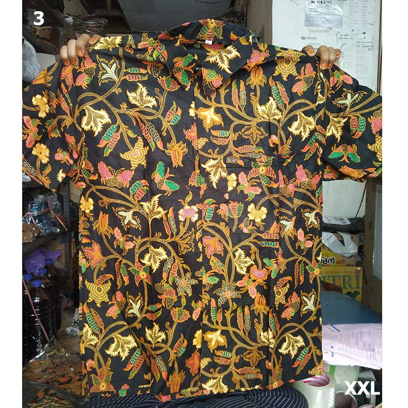 Kemeja Batik Kombinasi Nuha Jumbo XXL