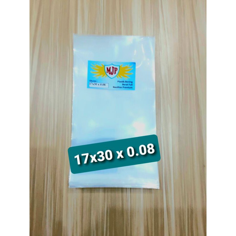 Plastik PP Bening MJP Uk 17x30 Tebal 0.08