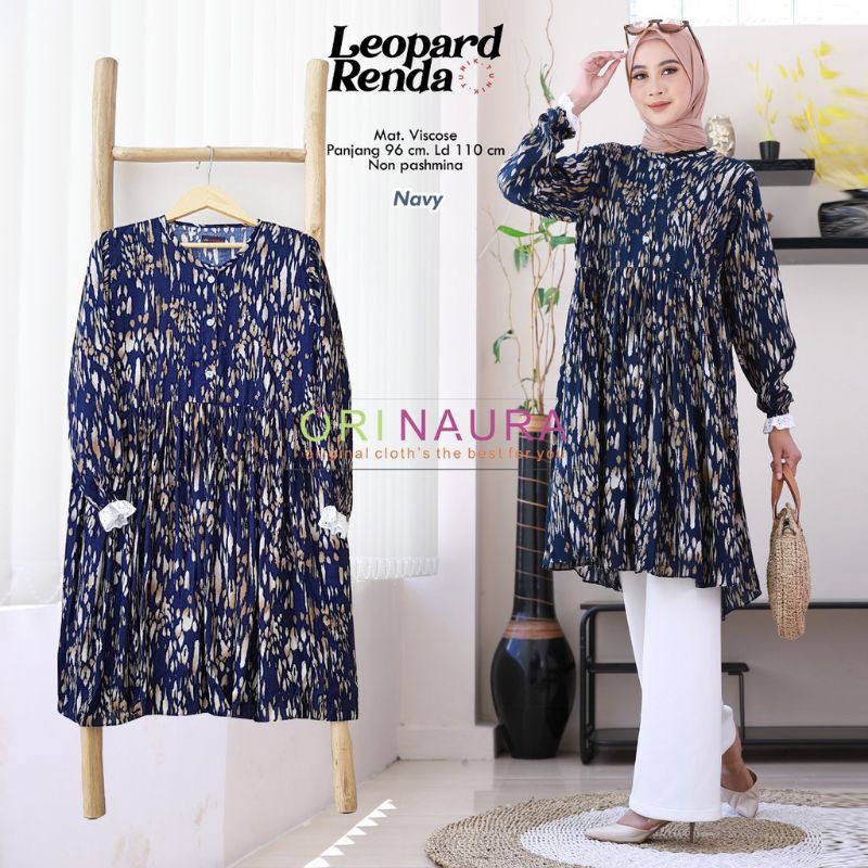 LEOPARD RENDA TUNIK ORI NAURA / TUNIK ZAHIRAH ORI NAURA
