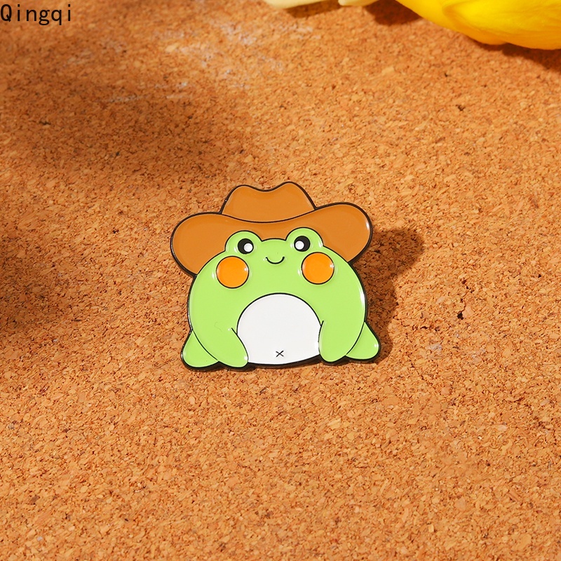 Bros Pin Enamel Desain Hewan Katak Lucu Untuk Anak