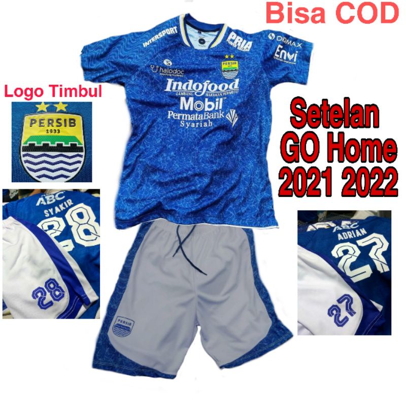 Jersey Persib Grade Ori 2021 Setelan  Logo Timbul