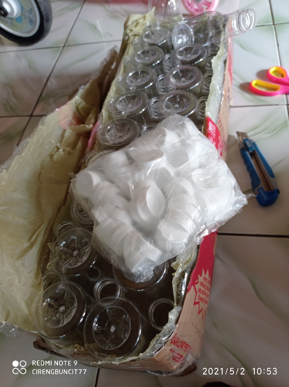 Botol Plastik Pet Pir / Pier / Pear / Cikita 250ml Sn Paket Hemat (isi 50pcs) Free Packing Dus