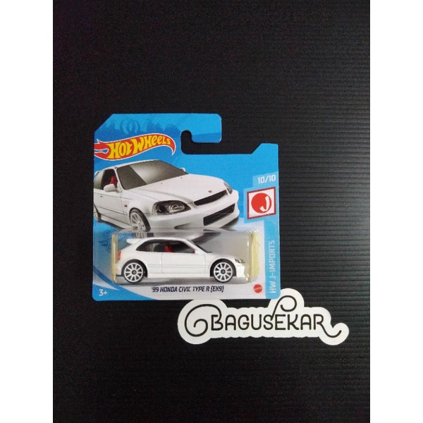 hotwheels honda civic type r ek9