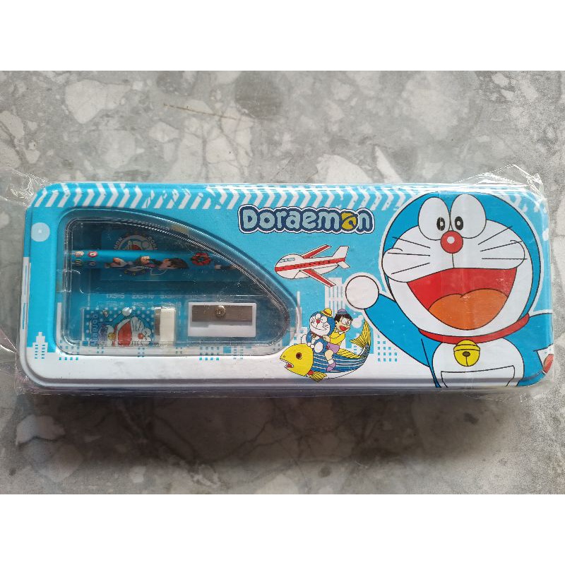 TEPAK set / TEMPAT PENSIL BT21/BTS, FREE ISINYA, LUCU-Doraemon new