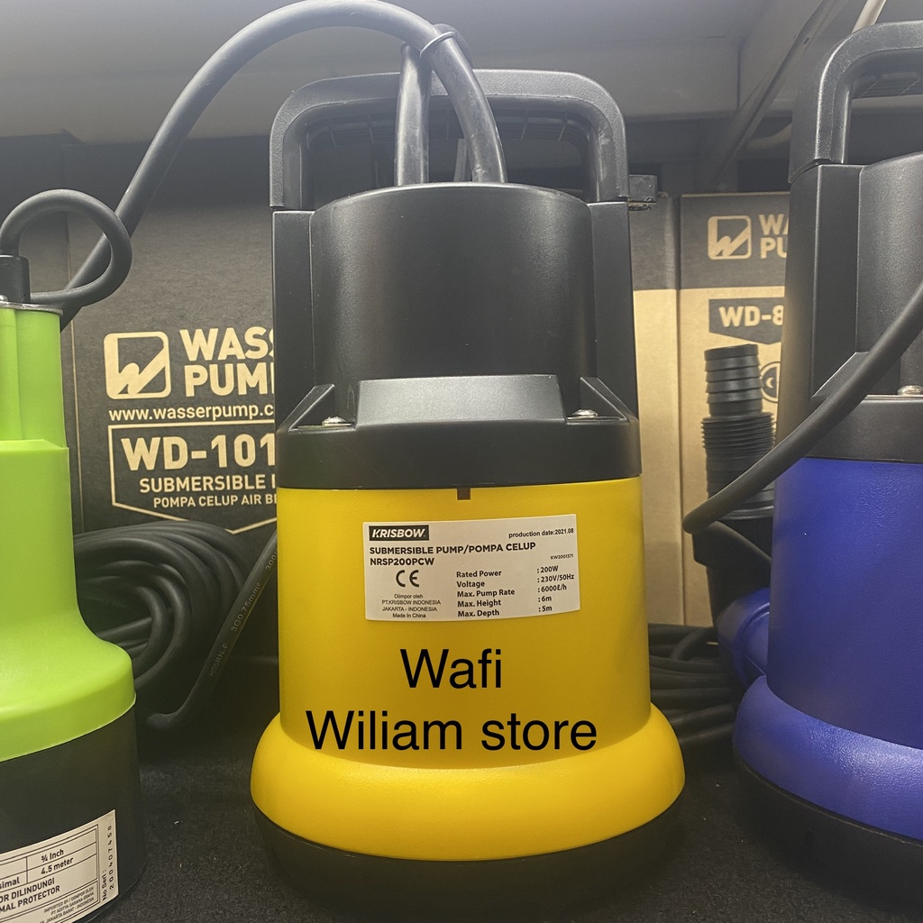 Krisbow Pompa Air Submersible 200 watt / Krisbow pompa air celup